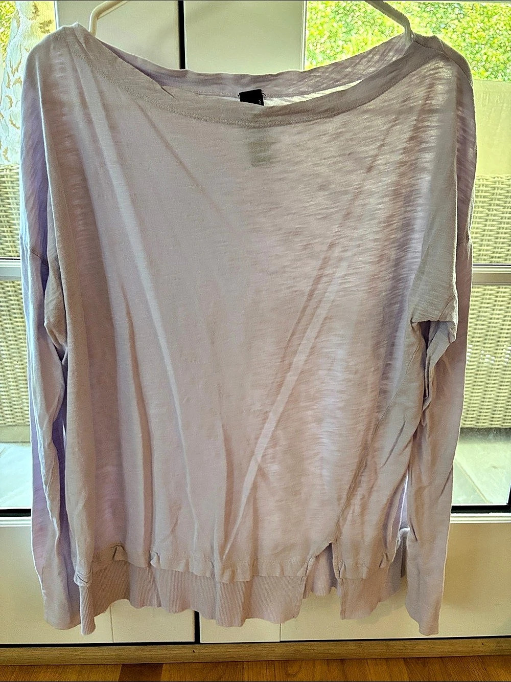 bobi Los Angeles Long Sleeve Light Lavender Top